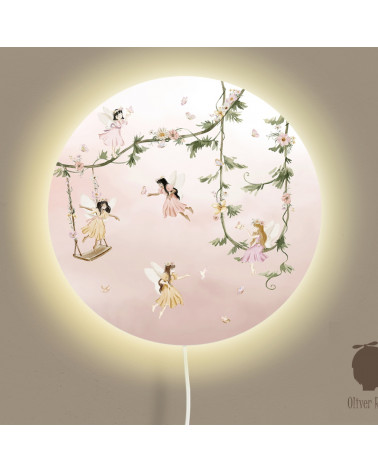 Applique murale ronde - Petites Fées