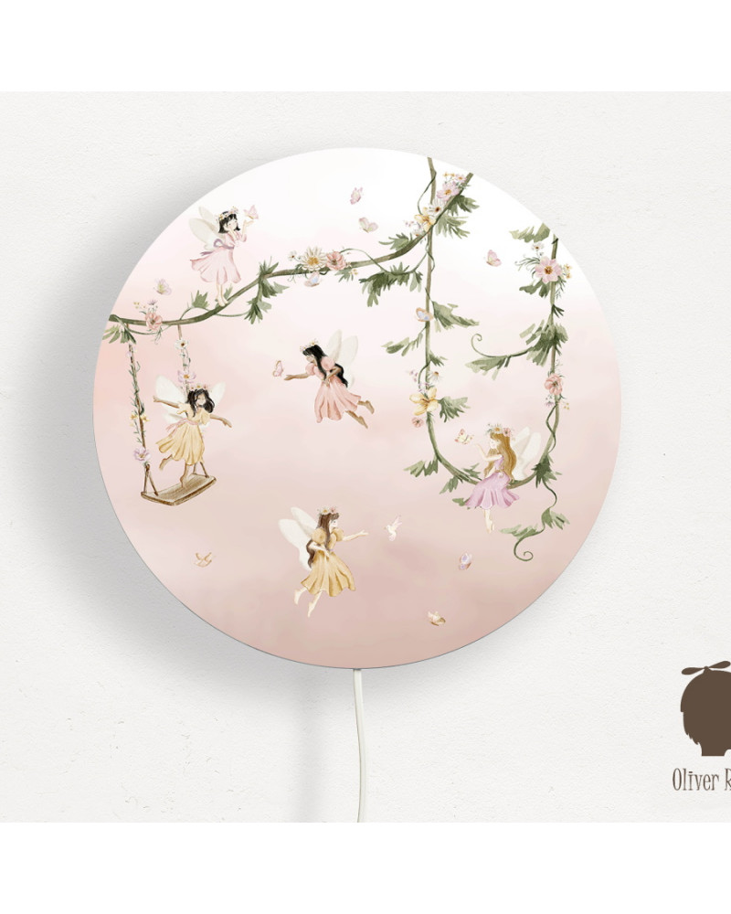 Applique murale ronde - Petites Fées