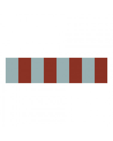 Frise murale à Grandes Rayures Bleu et Rouge