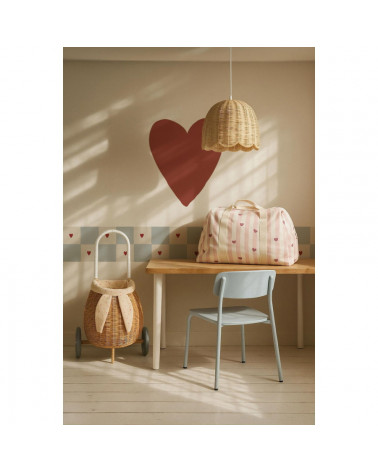 Frise murale à Carreaux et Coeurs