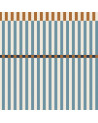 Papier Peint Enfant – Rayures Happy Bleu et Miel