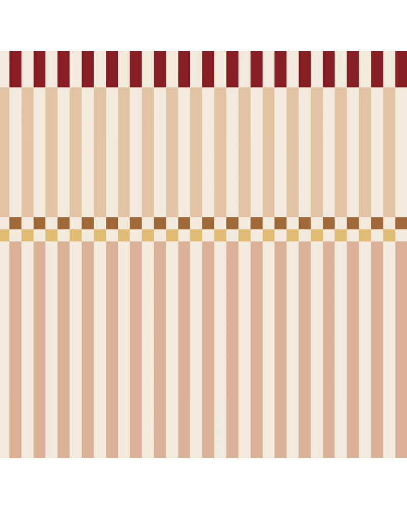 Papier Peint Enfant – Rayures Happy Rose Cerise