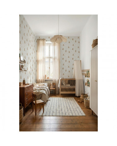 Papier peint enfant  – Oursons Tendres Beige et Brun Dekornik