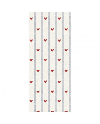 Papier Peint Enfant – Cœurs et Rayures Dekornik