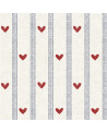 Papier Peint Enfant – Cœurs et Rayures Dekornik