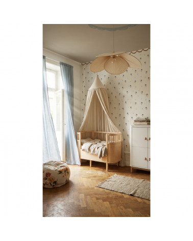 Papier Peint Enfant – Fleurs Rétro Délicates et Ornement  Dekornik