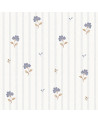 Papier Peint Enfant – Fleurs Rétro Bleu Doux Dekornik