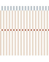 Papier Peint Enfant Nostalgie – Rayures Beige et Bleu