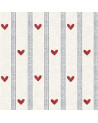 Echantillon Papier Peint Enfant – Cœurs et Rayures Dekornik