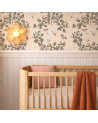 Papier peint enfant – Jardin des Oies – Fond Pêche