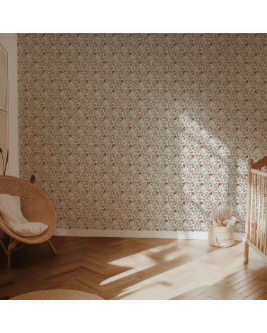Papier peint enfant -  Sieste du Lapin Tons Clairs