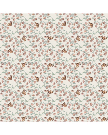 Papier peint enfant -  Sieste du Lapin Tons Clairs
