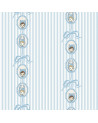 Papier peint enfant - Mini Portrait Noeud Vintage Bleu Ciel