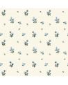 Papier peint enfant - Bleu Délicat Fleuri