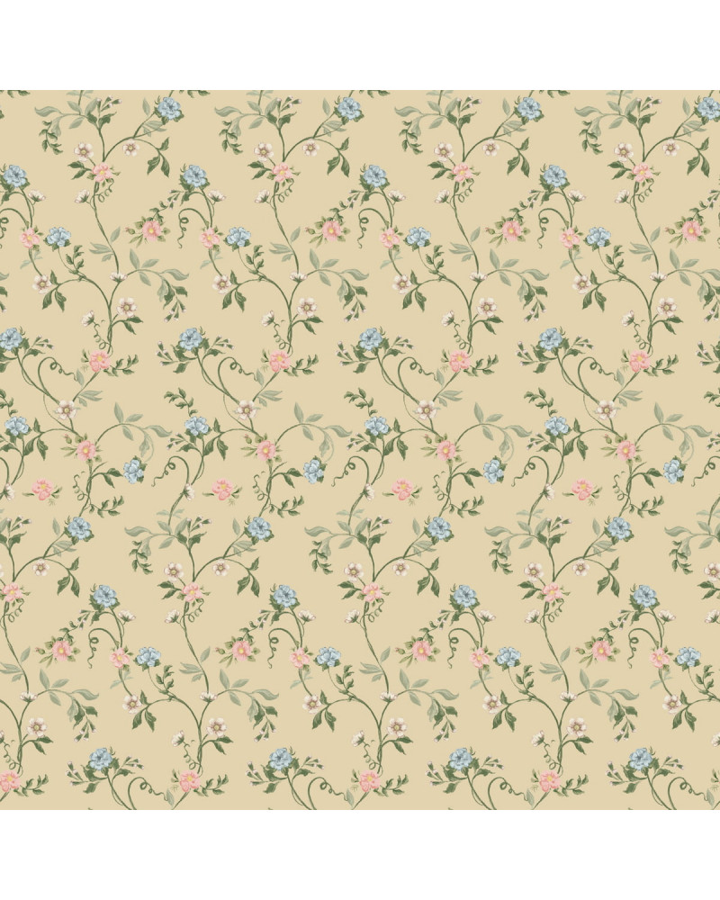 Papier peint enfant - Guirlande Florale