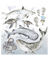 Stickers muraux enfant poissons des océans