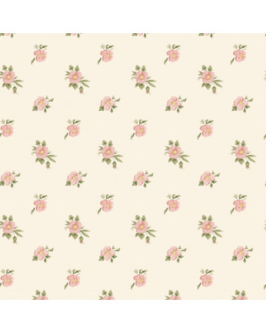 Papier peint enfant - Rose Trémière