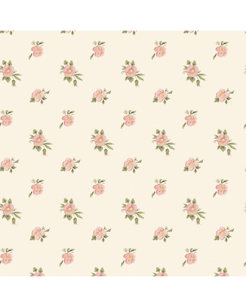 Papier peint enfant - Rose Trémière
