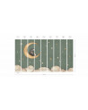 Papier peint enfant -  Bear on the moon green