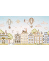Papier peint enfant -  City Cats