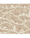 Papier peint enfant - Nordic Nature Brown White