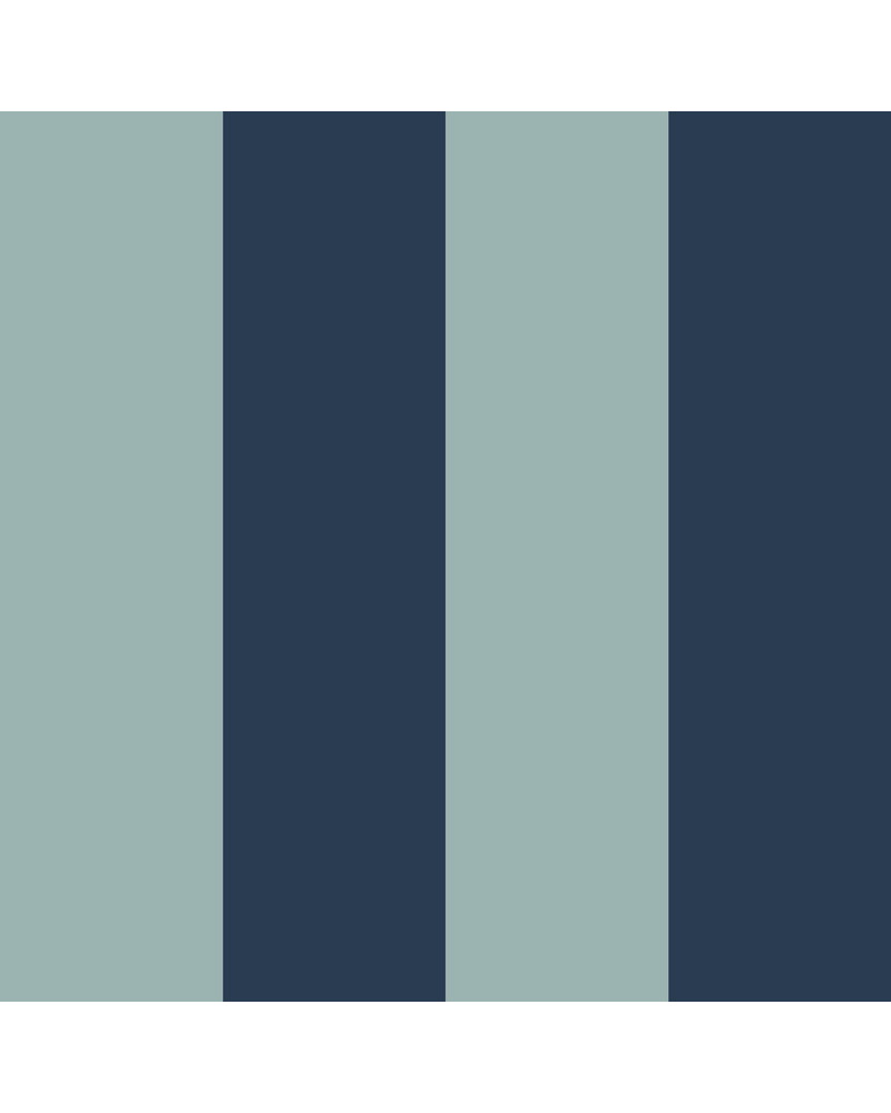 Papier Peint Enfant – Grandes Rayures Deux Bleus