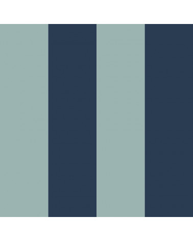 Papier Peint Enfant – Grandes Rayures Deux Bleus