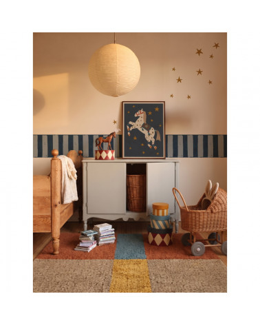 Frise murale Rayures Espagnoles Bleu