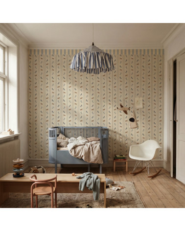 Papier peint Enfant Chevaux et Petites Étoiles