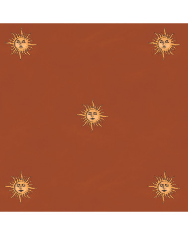 Papier peint Soleil Vintage – Terracotta