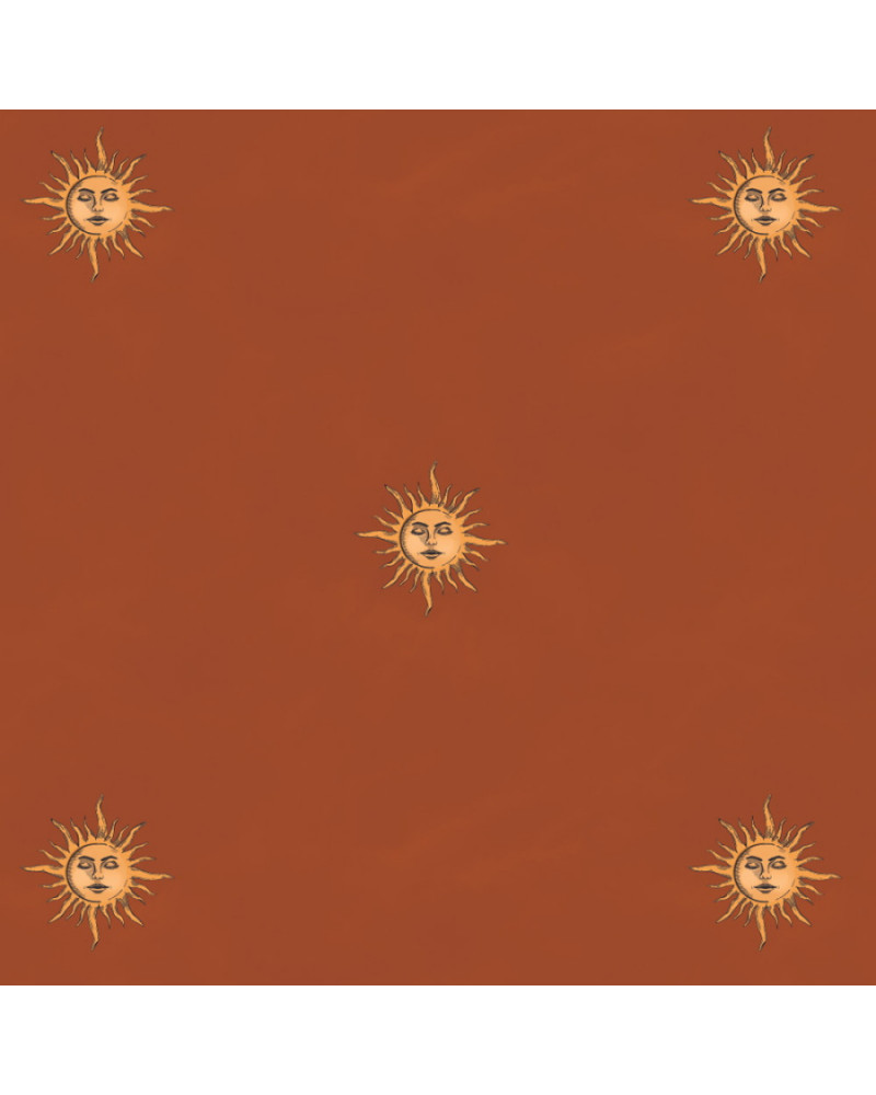 Papier peint Soleil Vintage – Terracotta