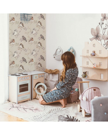 Papier peint Oiseaux dans les feuillages