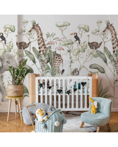 papier peint animaux de la savane Dekornik -petit bison