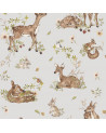 papier peint biches et sous-bois
