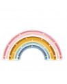 Lampe veilleuse en bois arc-en-ciel