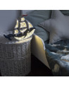 Lampe veilleuse en bois bateau