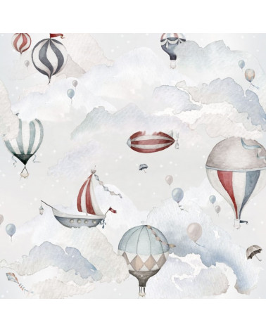 Papier peint montgolfières, aventures célestes