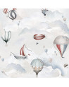 Papier peint montgolfières, aventures célestes