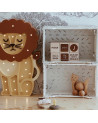 Lampe veilleuse en bois lion