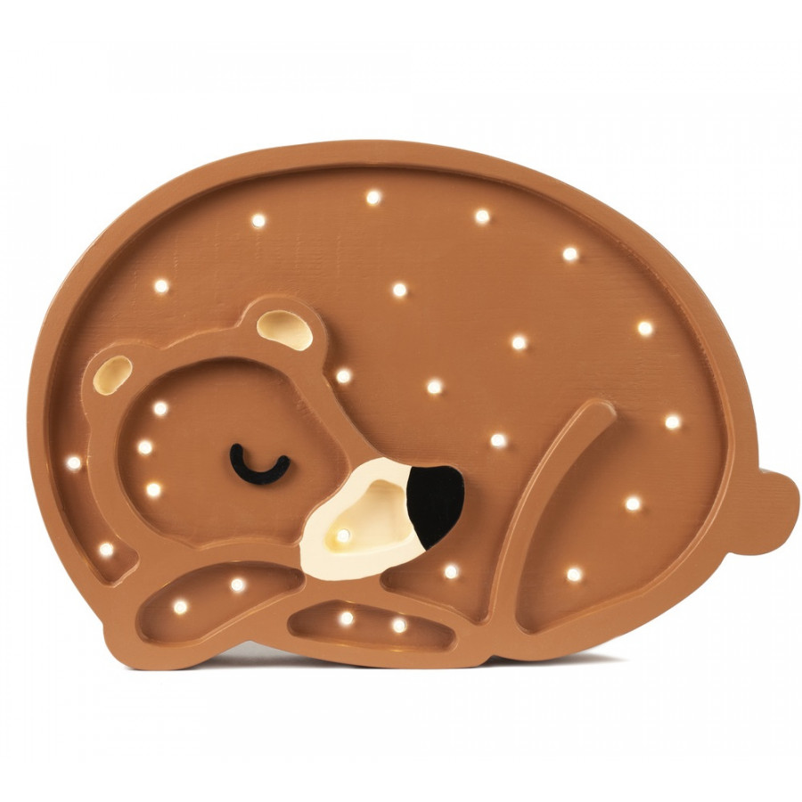 Lampe veilleuse en bois Ours
